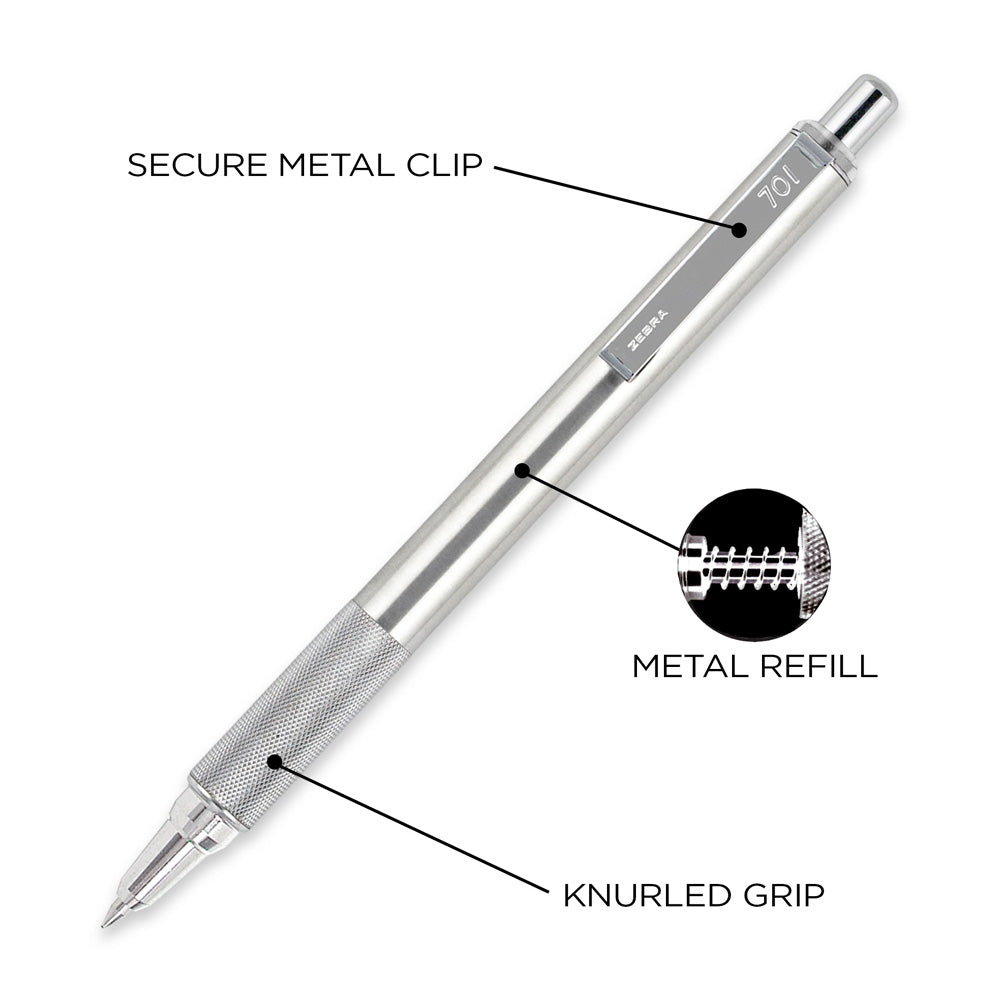 F-701 All Metal Retractable Ballpoint